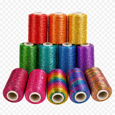 Rainbow crystal zari yarn