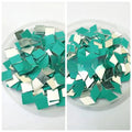 200 Pcs (100 Pcs Each) Square & Dimond Shape DIY Small Craft Mirrors