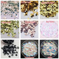 10 Gm Flower Shape, Loose Sequins in Transparent & White Multicolor Color