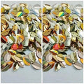 10 Gm Folded Oval Boat Shape, Regular Sequins in Mixed