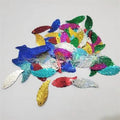 10 gm LEAF Mixed, Color Beautiful Design, Flat Loose Sequins and Spangles Craft Supplies 3cm