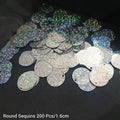 10 gm Round Colors, Beautiful Design, Loose Sequins Craft Supplies