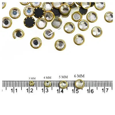 10 gm Silver Real Kundan 6MM Beads DIY Sewing Jewelry Decoration, Round Shape