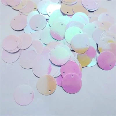 100 Pcs Craft Loose Sequins, Flat Round Sequin for DIY Crafts,15mm