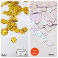 10gm Flower Sitaray in Gold, Beautiful Design Sequins Craft Making DIY