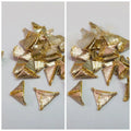 10 gm Gota Triangle Shape Embroidery Craft Material Gota Patti in Gold