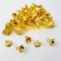 10gm Plastic Golden Bell Design for Latkan Making, Toran Making, Craftwork 12mm