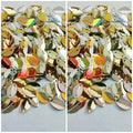 10gm Refular Size Boat Sitaray in Gold Color, Beautiful Design, Sequins Craft Supplies 10mm