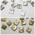 10 gm Square Shape Embroidery Craft Material Gota Patti Golden Flowers (1.2cm) Silver/Gold