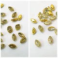 12 Pcs ,Crystal Faceted Gold eye Beads, Crafts DIY 10mm