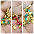 12 Pcs ,Crystal Faceted eye Beads, Crafts DIY in Various Colors (5mmx10mm) Small Size