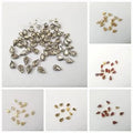 12 Pcs , Silver Crystal Faceted Drop Beads, Crafts DIY in Various Colors (5mmx10mm)