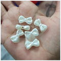 12 Pcs Bows Shaped Acrylic Beads Making Crafts DIY With Hole 10x18 mm