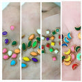 1 Pack Acrylic Kundan Stones, Squre/Drop/Eye for Embroidery,
