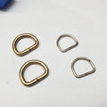 1 Pair D Rings Ferrule Ribbon Clasp Knapsack Belt Buckle Metal