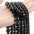 1 Strand Pearl Beads Round Shape Beads 2mm 4mm 6mm 8mm 10mm in Black