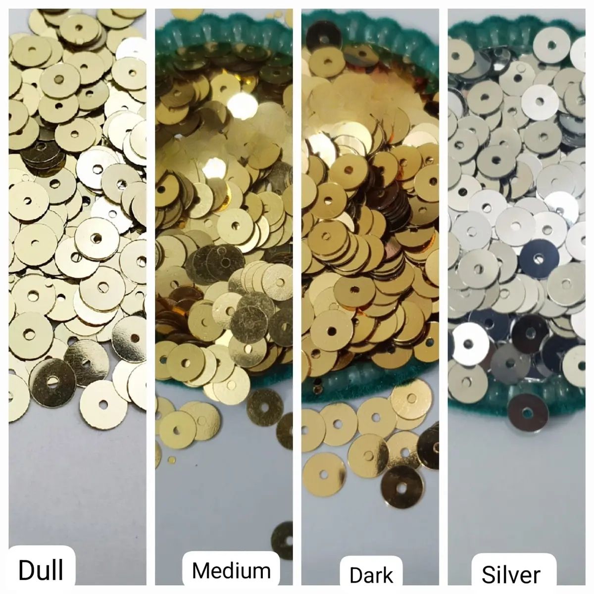 1 Tola 6mmDisc Round Sitaray in various Colors