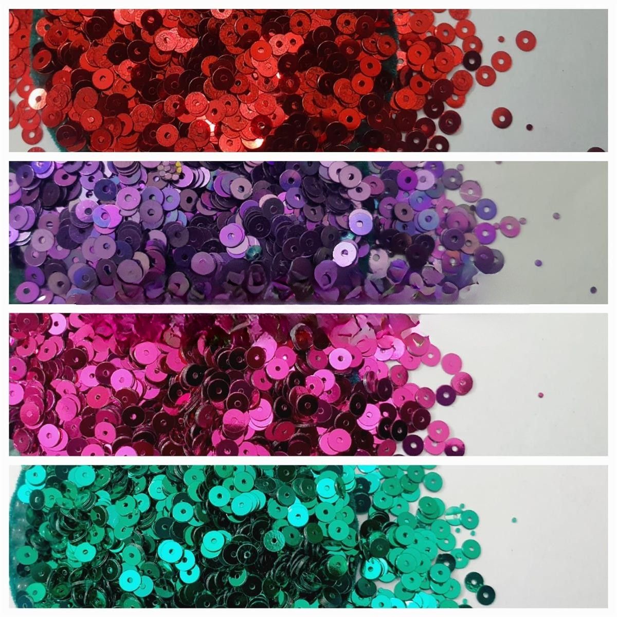 1 Tola Round Sitaray , 4mm Disc Beautiful Design, Flat Loose Sequins in Various Color