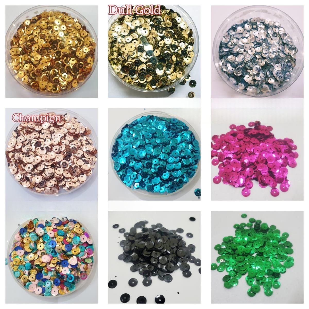 1 Tola, 6mm Cup Sitaray in Various Colors , 6mm Beautiful Loose Sequins DIY Crafts