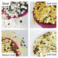 Round Sitaray in Silver, Gold & Dull Gold