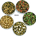 1 tola 4mm Real Kundan Beads DIY Sewing Jewelry Decoration, Round Shape 4mm