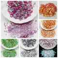 1 Tola 3mm Disc Round Sitaray in Transparent , beautiful Design, Flat Loose Sequins
