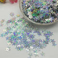 2 Tola Star Silver Sequins For Crafts With Middle Hole Hologram Spangle Loose Flat Garment Accessories