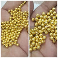 20 gm Glass Pearl Round Spacer Gold Plated Round Beads 3mm/4mm/6mm