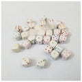 20 Pcs Acrylic Dice Letter Beads in a (Square 7 mm)