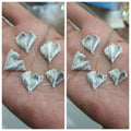 20 Pcs Silver Decorama Gota Patti Flowers for Decoration & Craft Making Appliques