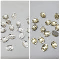 20 Pcs , Oval Crystal Beads, Crafts DIY in