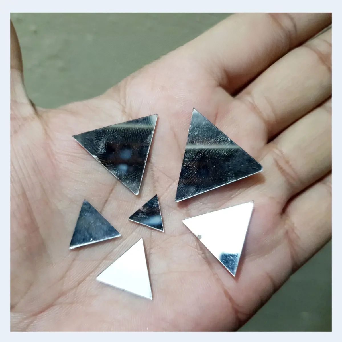 20gm DIY Small Craft Mirrors Triangle, Shape for Crafts Projects, Decoration