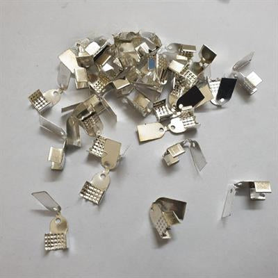 25 Pcs Steel Metal Clips for Making Crafts jewellery safety locking Clip Tin Can Silver 10 mm