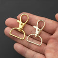 2 Pcs Swivel Clasps+ D Ring Buckles Bag Metal Strap Keychain Clip Stainless Steel