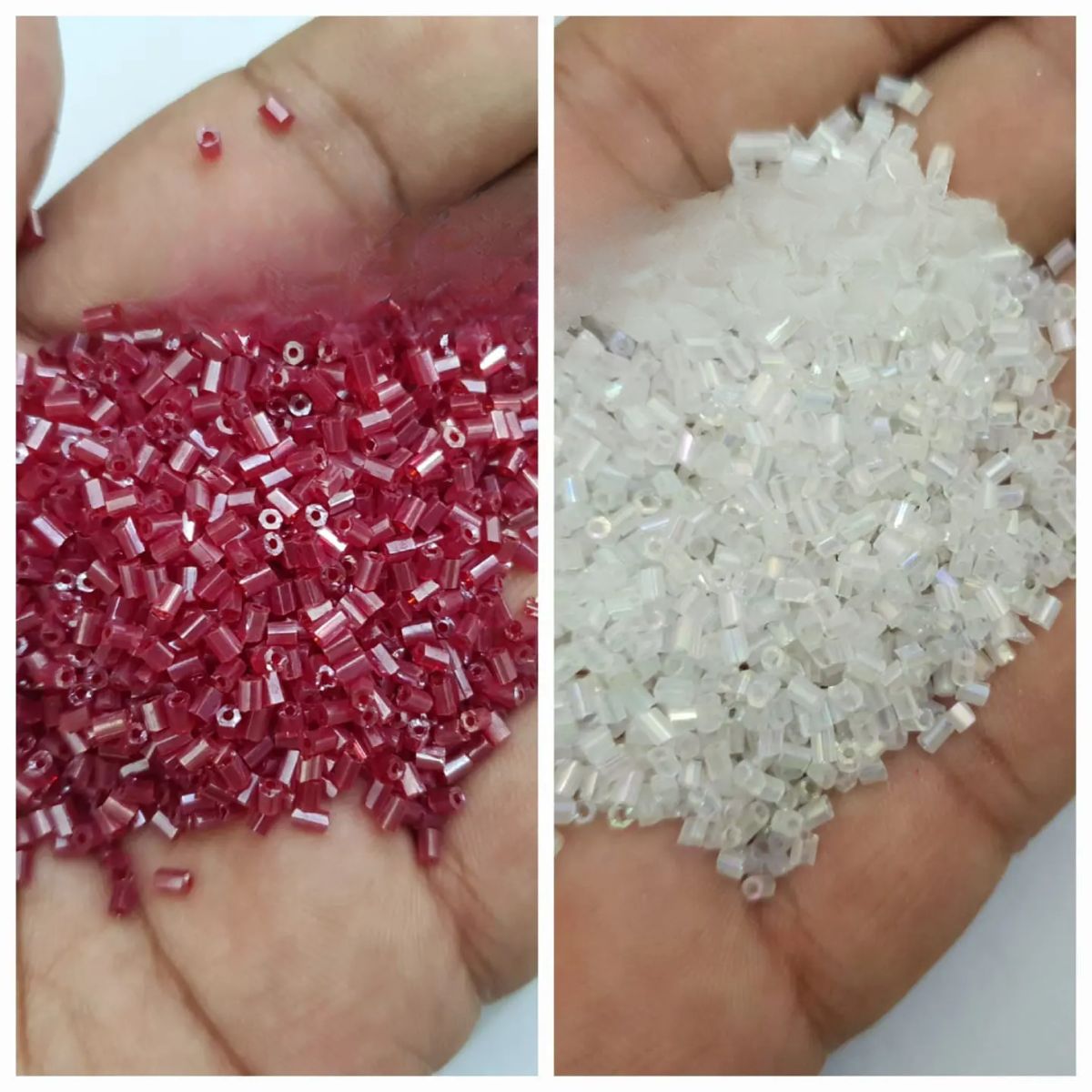 2 Tola Cut Glass Beads, Various Colors, Pony Bead Jewelry, DIY Craftsmanship