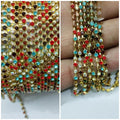 2 gaz Rhinestone Lace Pearl Chain Gold Silver Base DIY Sew On Decoration Crafts