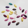 30 Pcs Eye Shape Shiny Kundan Beads DIY Sewing Craft Sets