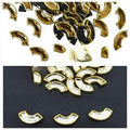 30 Pcs, Real Kundan Beads DIY Sewing Jewelry Decoration Size C Shape Size, 12X6mm
