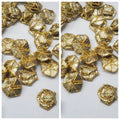30 Pcs Decorama Gota Patti Flowers for Decoration & Craft Making Appliques Patches"