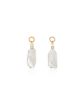 Emily Pearl and White Topaz Earrings