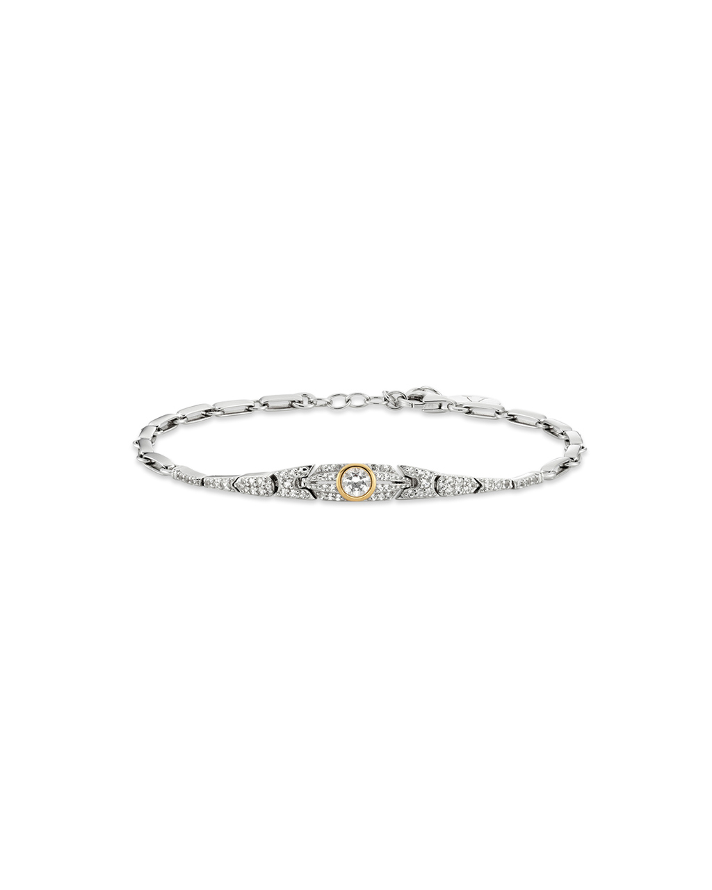 Slimline White Topaz Bracelet