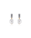 Blythe Pearl and White Topaz Earrings