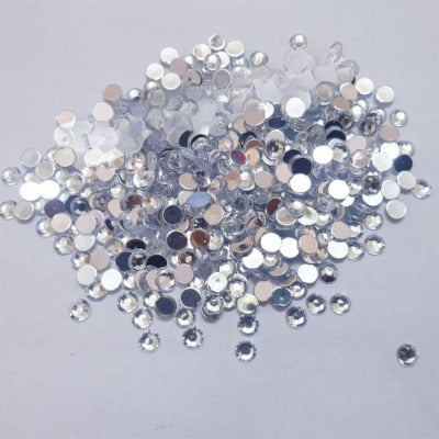 200 Plus Pcs White Resin For Clothes Decoration Crafts 3mm,5mm & 6mm Mixed