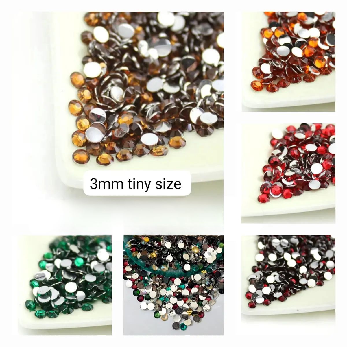 3mm, 300 Pcs, Shiny Round Beads DIY Sewing Craft Sets Resins, Small Size