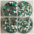 400 Pcs (100 Pcs Each) Dimond/Square/Triangle/Round Shape Mirror Craft And Also Used In Embroidery