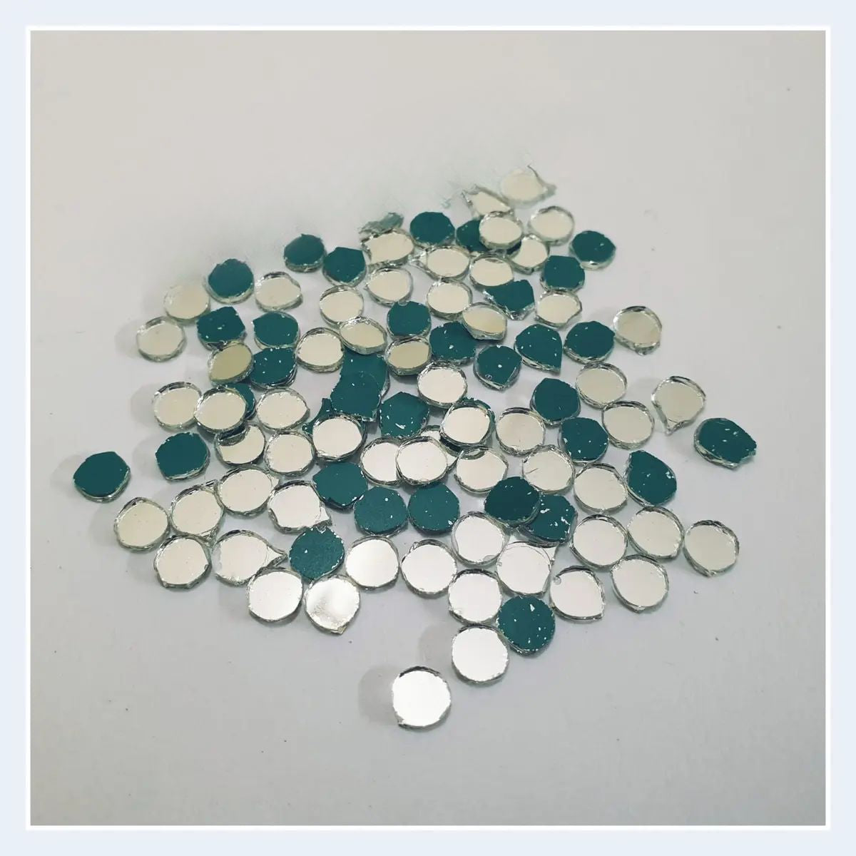 400 pcs 7mm miiror round