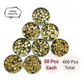 400 Pcs MULTIPLE Shape Kundan Stone in Flat Back Mount/Kundan Beads for decoration