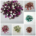 4mm, 300 Plus Pcs Shiny Kundan Beads DIY Sewing Craft Sets Small Size 4mm Resins