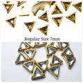 50 Pcs, Real Kundan Beads DIY Sewing Jewelry Decoration, TRIANGLE SIZE 7MM