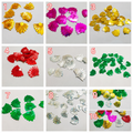 10 gm Fan Shape Sitaray in Multicolor , Beautiful Design, Flat Loose Sequins and Spangles Craft Supplies